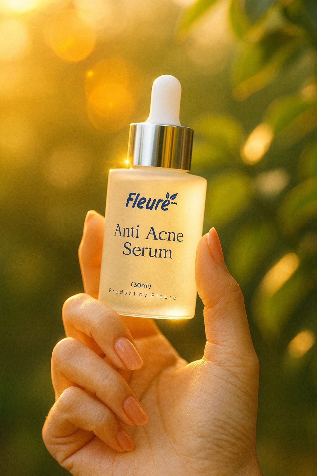 Fleuré Anti-Acne Serum with Mandelic Acid, Allantoin and Aloe Vera, best serum for acne scars and dark spots in Pakistan