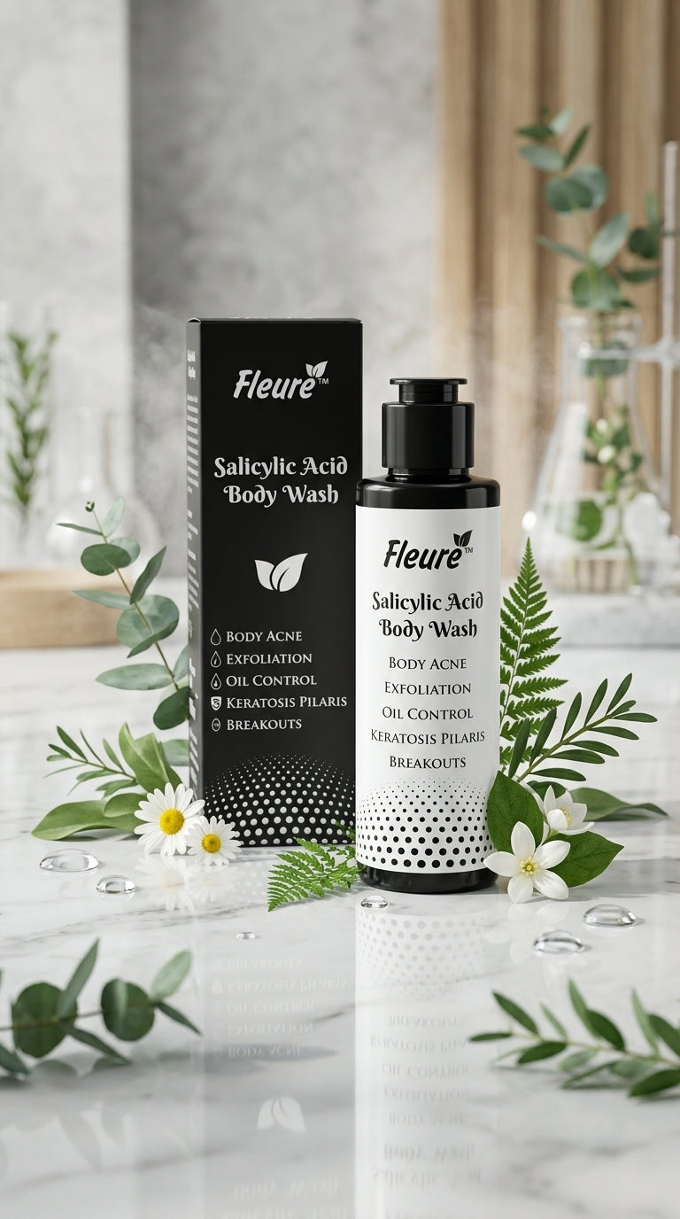 Exfoliating body wash with AHA + BHA — Fleuré