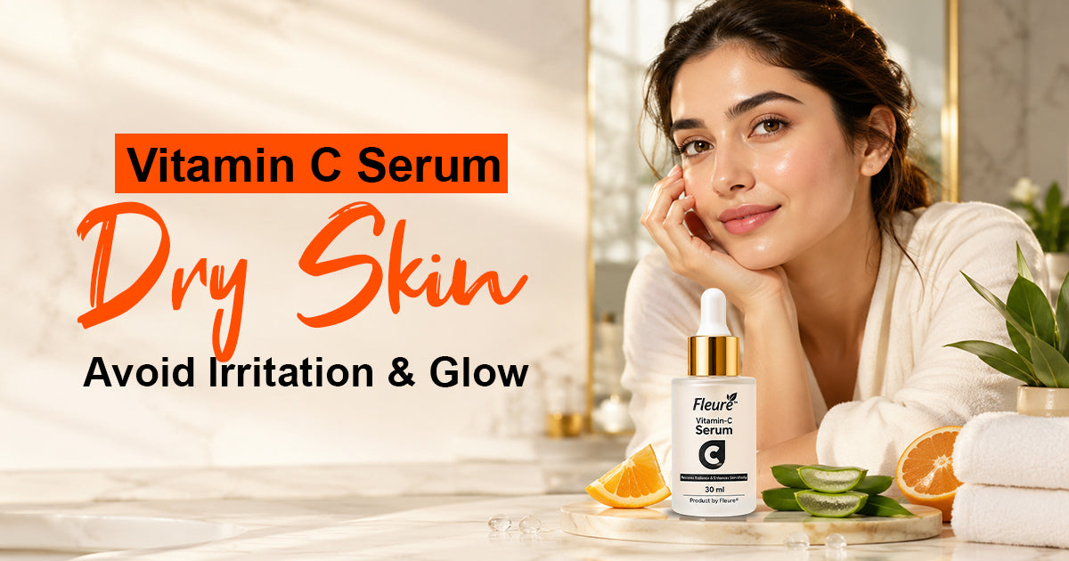 Vitamin C serum for dry skin to avoid irritation and support healthy glow