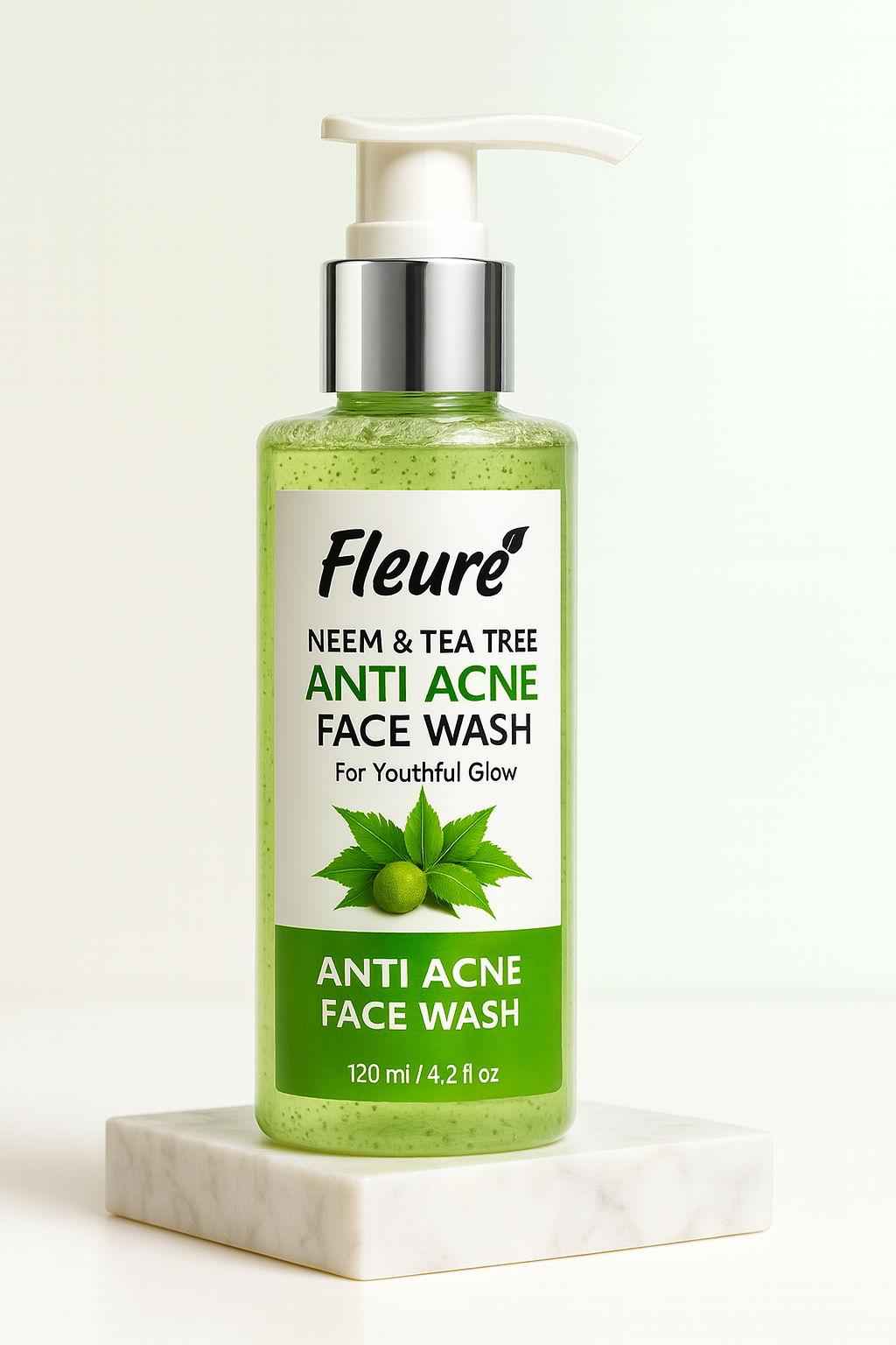 Anti Acne Face Wash with Tea Tree & Neem