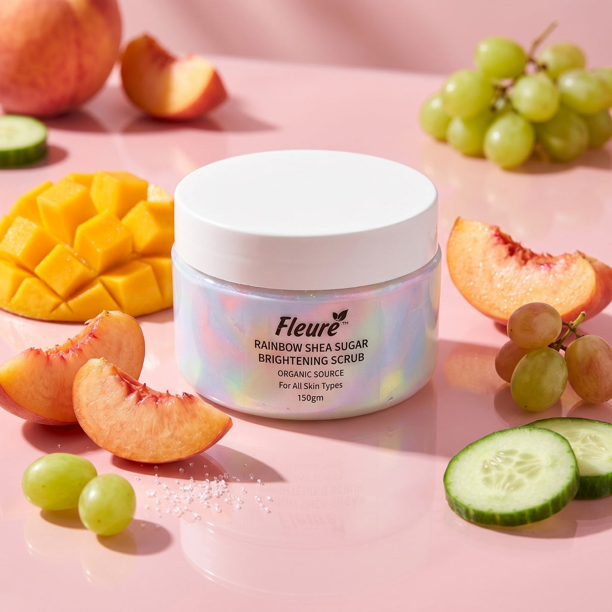Rainbow Shea Sugar Brightening Scrub for Smooth Glow