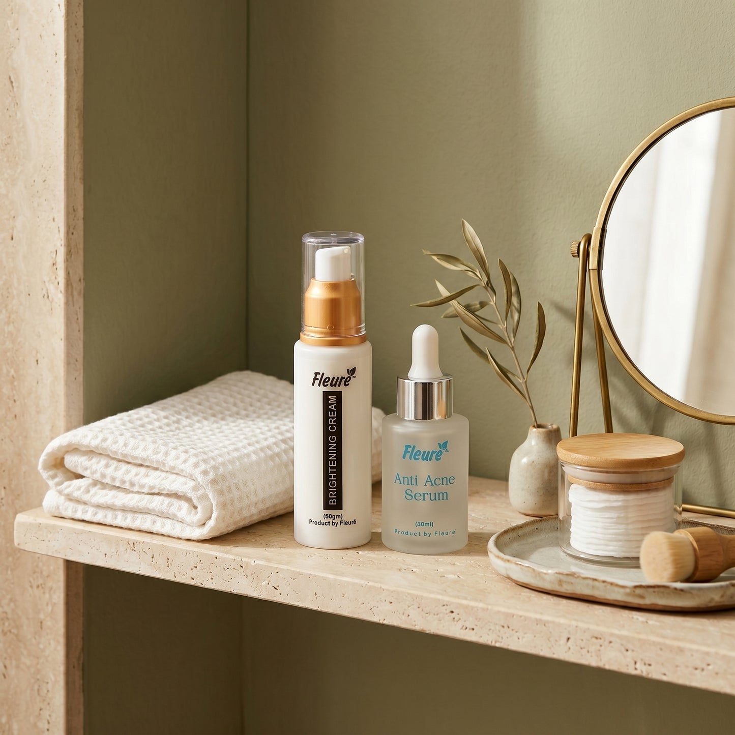 Acne & Brightening Cream DUO (brightening cream + anti acne serum)