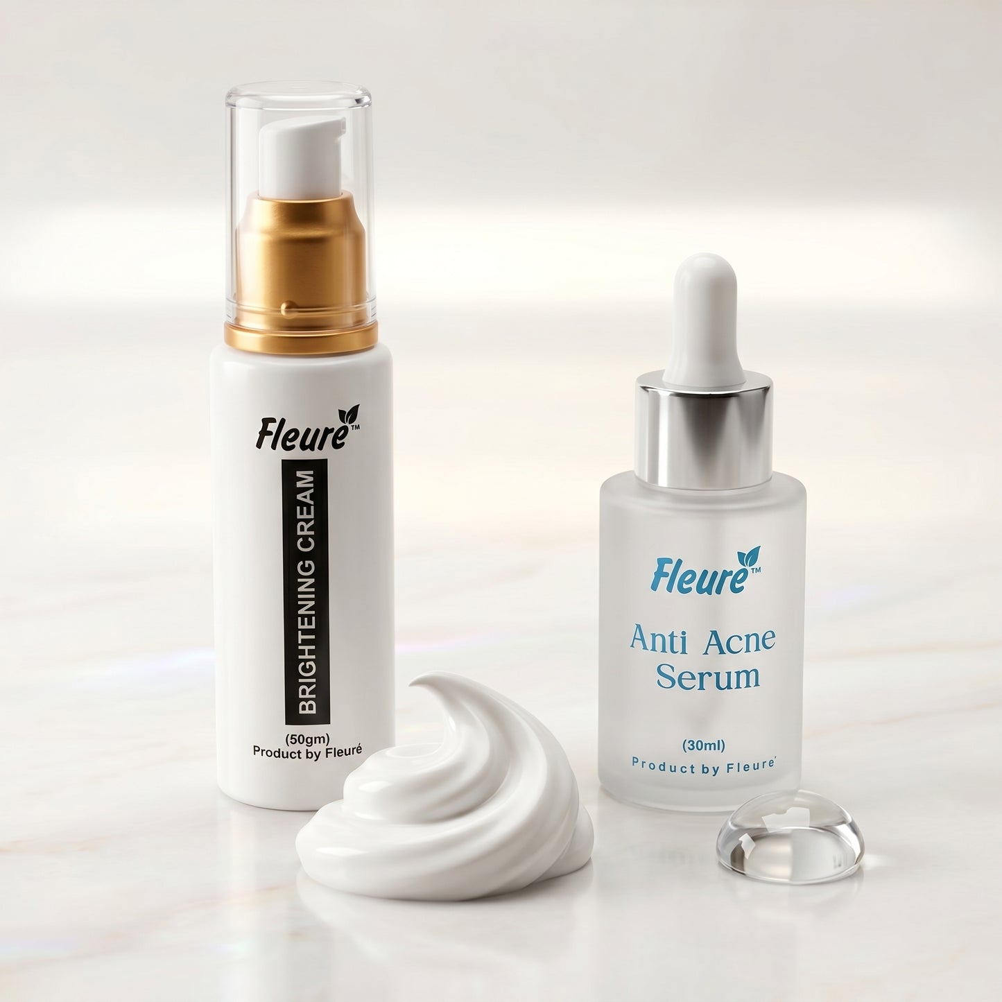 Acne & Brightening Cream DUO (brightening cream + anti acne serum)