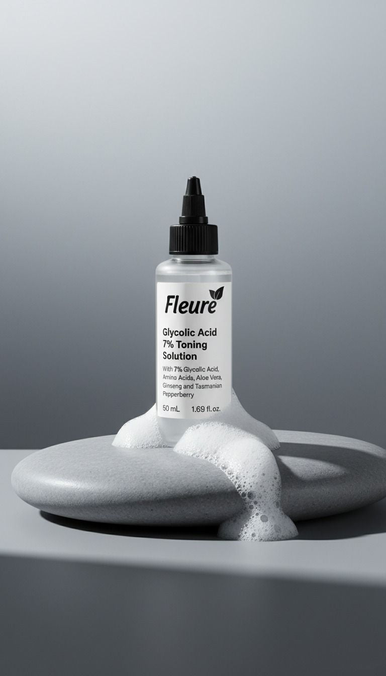 Brightening toner with Glycolic Acid and Tasmanian Pepperberry for radiant skin results
