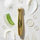 Cooling roller ball applicator on Fleuré dark circle eye roller serum for precise under eye use