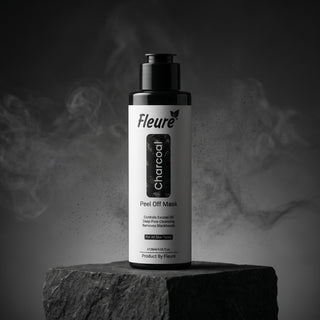 Fleuré Charcoal Peel-Off Black Mask | Deep Pore Detox & Blackhead Remover