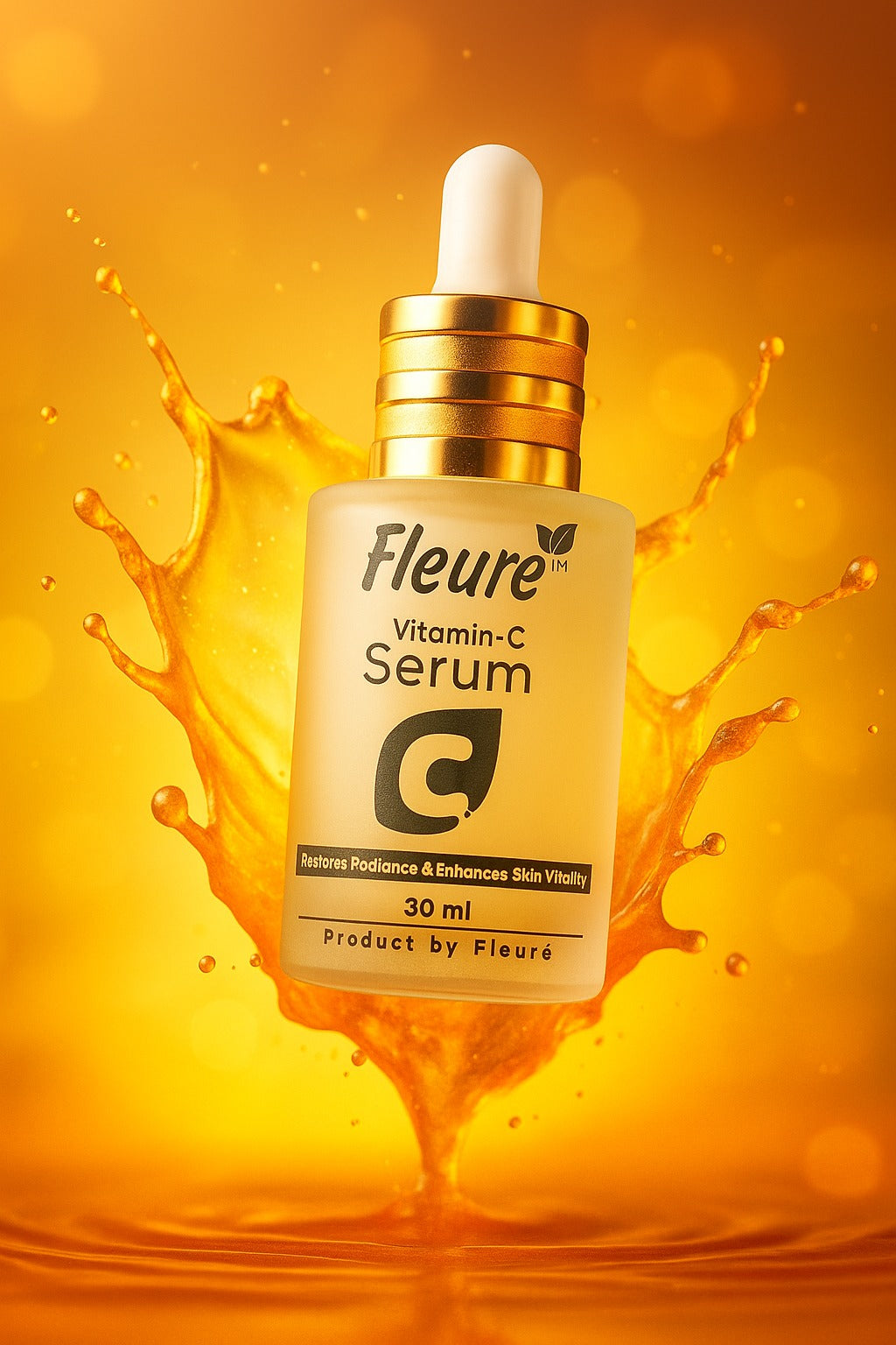 Fleuré Vitamin C Serum 30ml for face brightening serum for dark spots and uneven skin tone in Pakistan