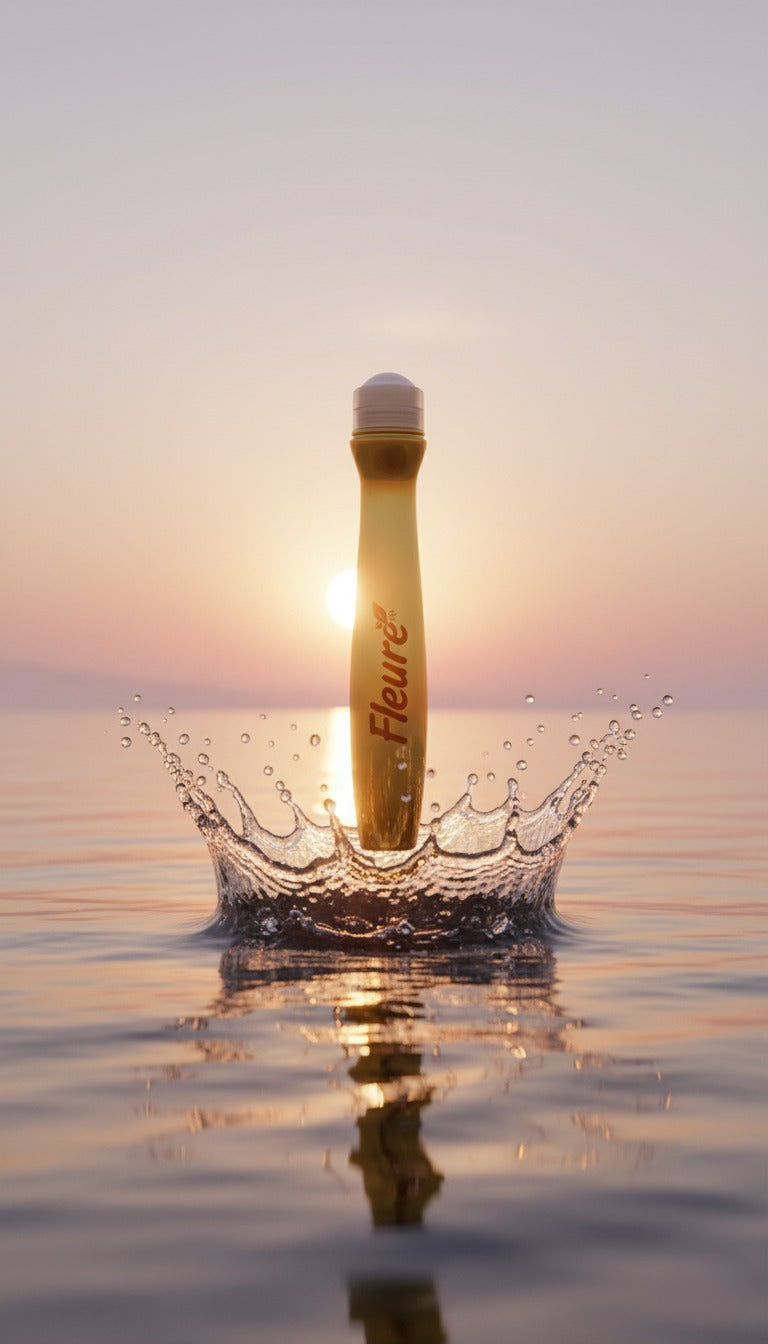 Fleure Anti Dark Circle Eye Roller Serum premium packaging — best eye serum for dark circles