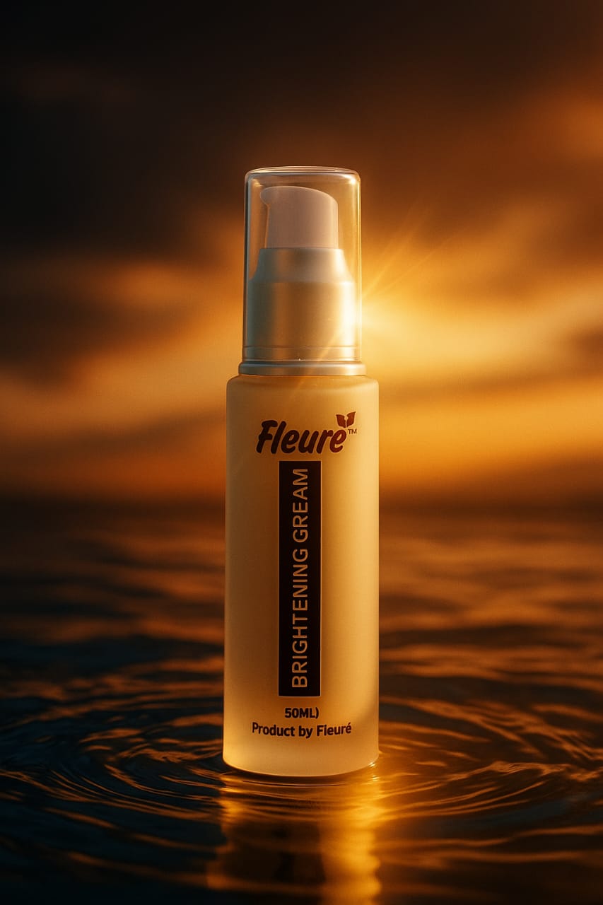 Fleure face brightening cream 50ml for dull skin and a radiant looking glow. Sulphate-free
