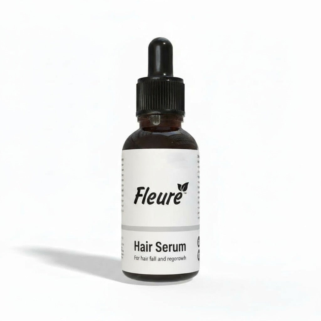Hair serum for hair growth and thickness in Pakistan - Fleuré organic hair regrowth serum
