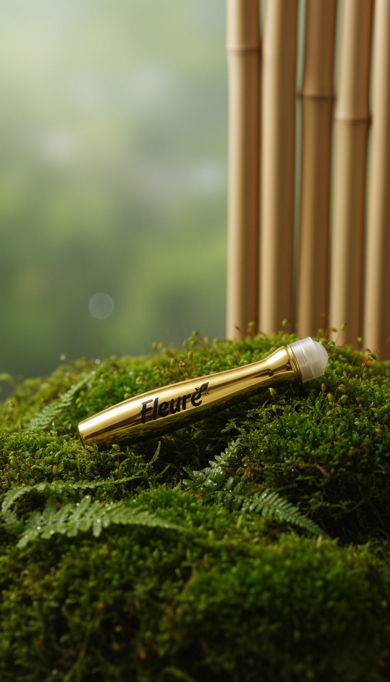 How to apply Fleuré Anti Dark Circle Eye Roller i.e., rolling from the inner to the outer corner under each eye
