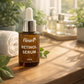 Lightweight retinol serum being applied on face, anti-wrinkle retinol serum in Pakistan with niacinamide and hyaluronic acid
