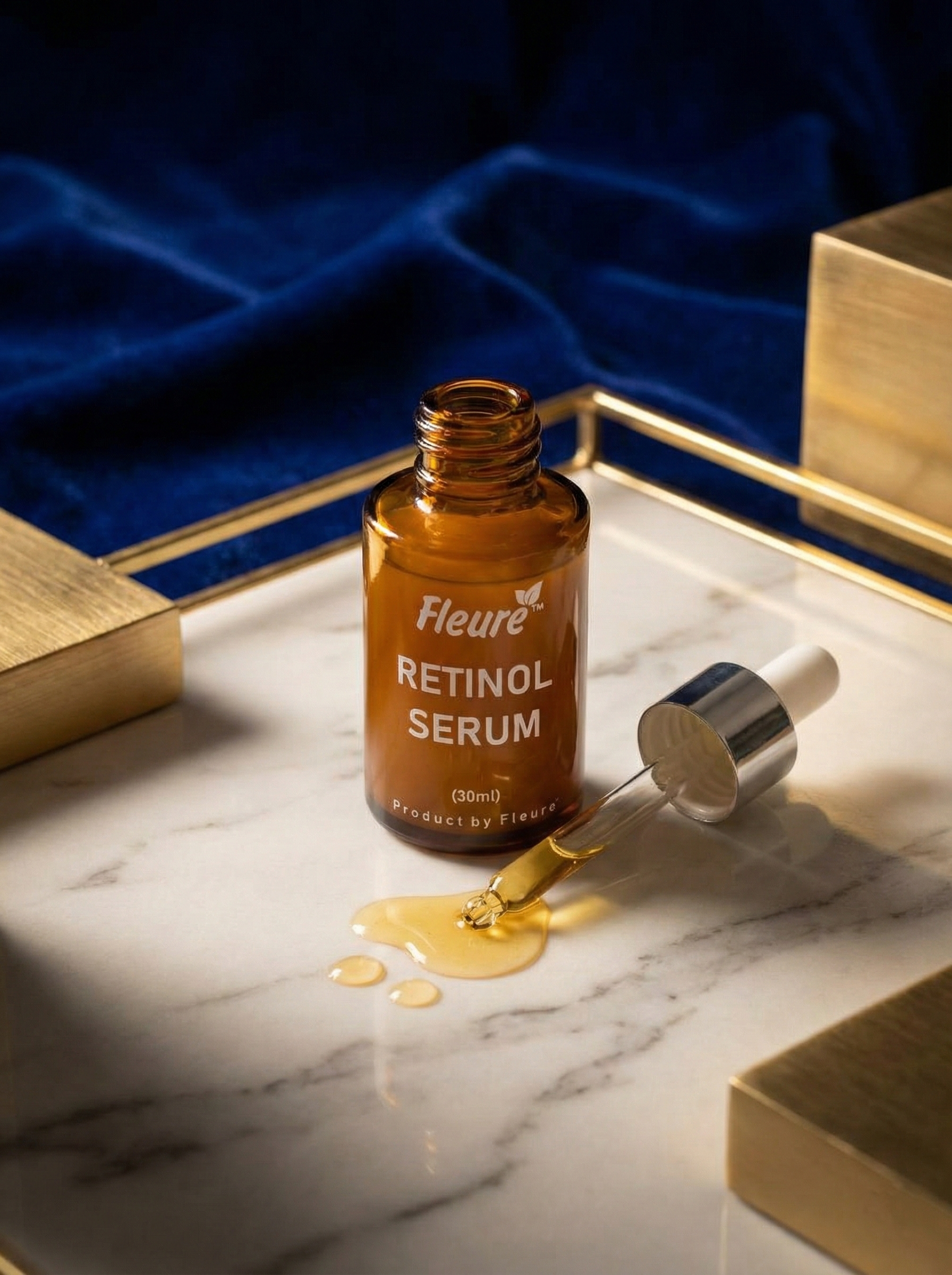 Retinol serum benefits: reduces fine lines, fades dark spots, smooths wrinkles, and improves skin texture. Fleuré encapsulated retinol serum Pakistan
