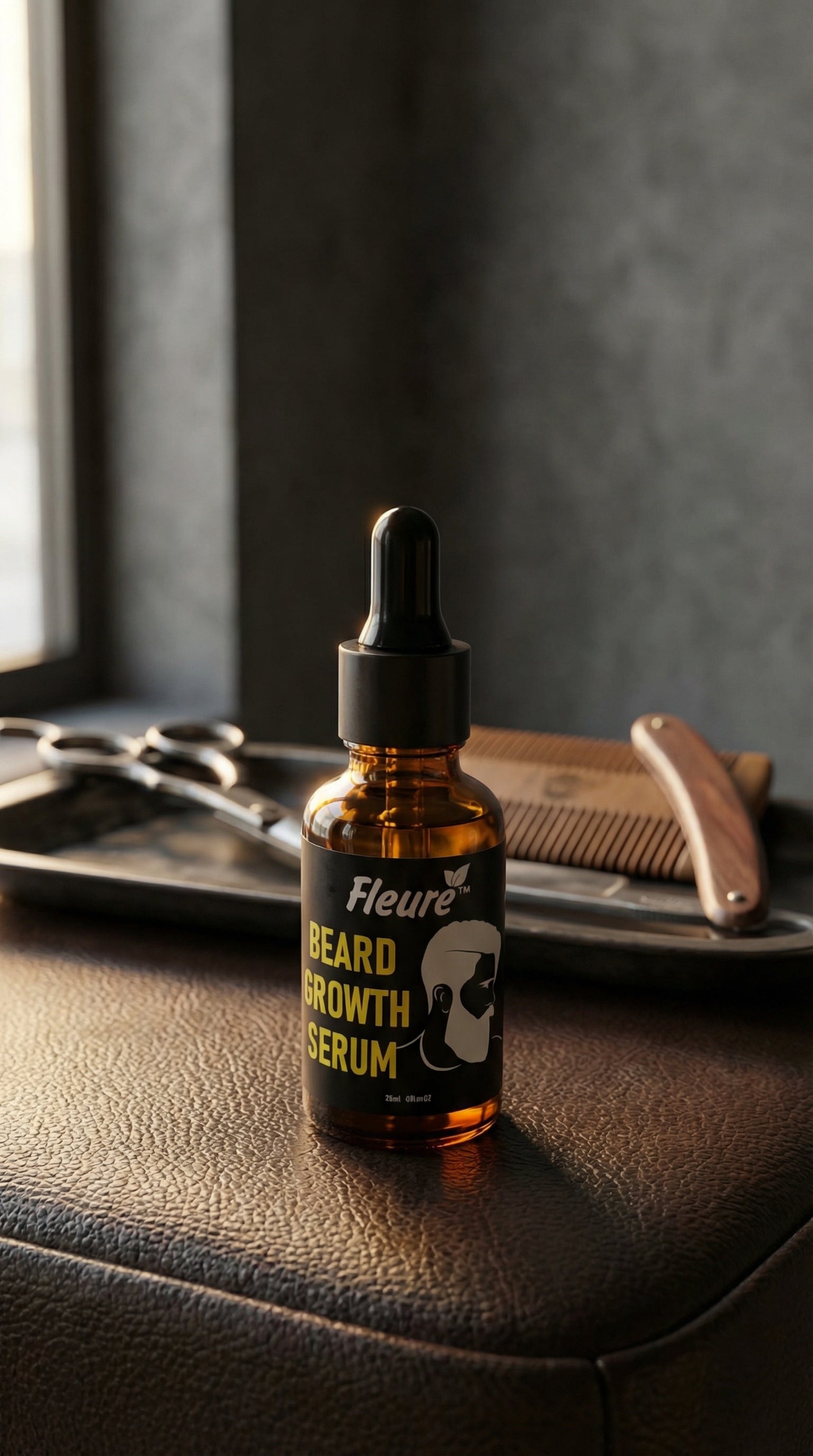 Sulphate-free, skin-friendly, lab-approved, wholesale price Fleuré Beard Growth Serum