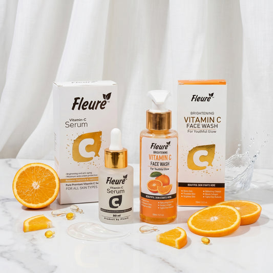 🌟 Fleuré Vitamin C Glow Kit (Serum + Face Wash)