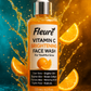 Vitamin C face wash foaming action on skin, brightening and hydrating daily cleanser

