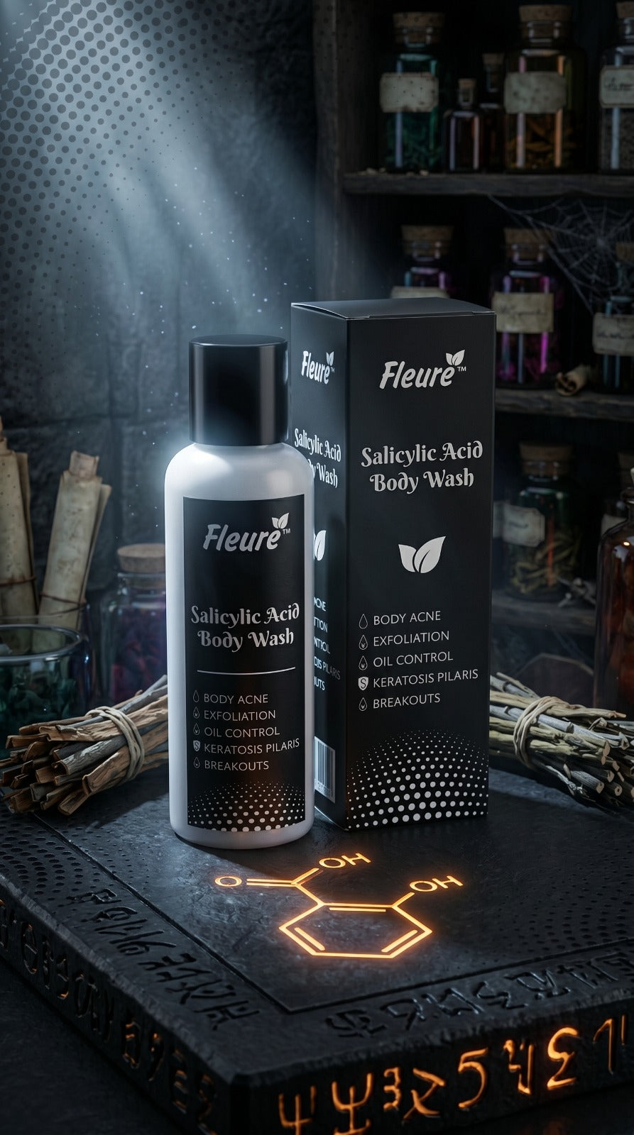 Salicylic acid body wash