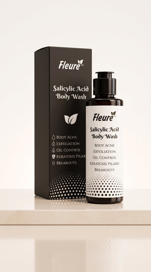 Fleuré Salicylic Acid Body Wash — skin-smoothing formula